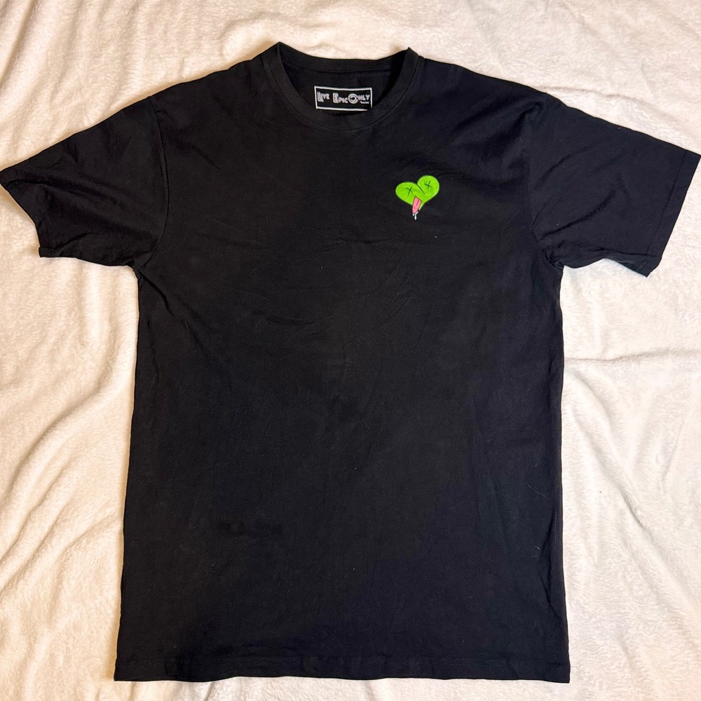 Trendy Streetwear Mens black graphic Tee Shirt size‎ Large